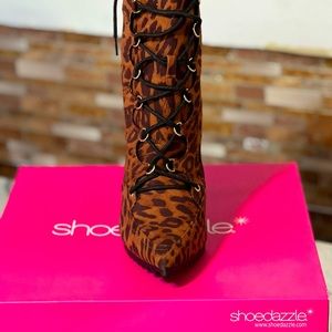 Holland Park cheetah print ankle booties